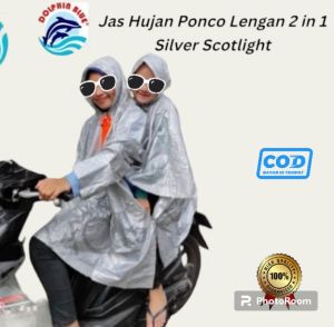 Jas Hujan Elmondo 2in1 Dua kepala Murah Berkualitas.Jas Hujan Boncengan Kepala Dua