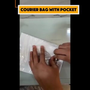 Postage Flyer Courier Plastic Parcel Bag with Consignment Pocket (1 unit)