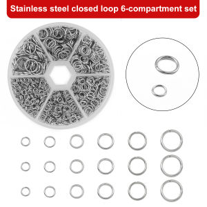1 Box O-ring Connector Metal Open Jump Ring Set Stainless Steel Jump Ring For DIY Handmade Bracelets Earrings Necklaces Supplies