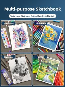 Marie’s | Watercolor and Sketch Drawing Pad Coil Bound Sketchbook