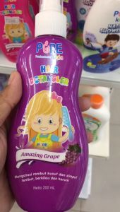 Pure Kids Hair Detangler 200ML varian apple floral dan grape - illya