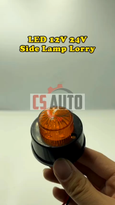 CS LED 12V 24V Side Lamp Lorry Truck Trailer 1 Inch Small Marker Round Waterproof Parking Light Bright 5smd White Red Yellow Green Blue (1pc)