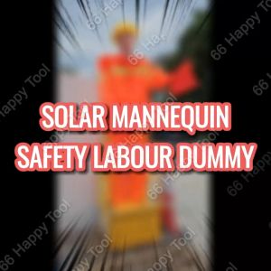 Solar Power Safety Road Mannequin Robot Traffic Dummy Electric Robotic Flagman Patung Jaga Jalan Keselamatan