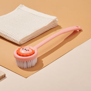 Long Handle Soft Bristle Bath Brush for Kids Baby Self Cleaning Scrub Brush Childrens Bathing Tool Personal Hygiene Cleaner