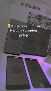 Tempered Glass Privacy Oppo A18 /A38  2023 Anti Pecah 100% Layar Ceramic Anti Spy Full Layar