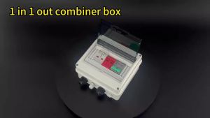 Full Copper Wire Solar photovoltaic PV DC Combiner Box Surge Lightning Protection 1 input 1 out DC 600V Fuse MCB SPD Box IP65