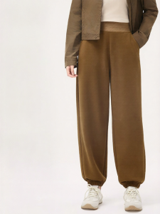 S&W | Womens Loose Fit Straight Leg Cuffed Track Pants