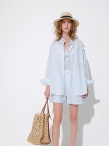 MO&Co. | New Summer Lightweight Long-staple Cotton Striped Suit