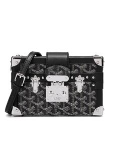 Fashionable Mini Black Box Bag Womens Crossbody Shoulder Bag Edmond Classic Retro Versatile Small Square Bag for Young Women