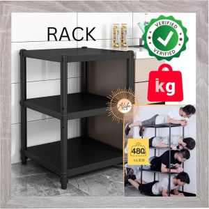 ALife World ALife Rak Simpanan Lipat 3 Tingkat Foldable Storage Rack Stand Coway Home Tool Cart Kitchen Rack Water filter Cuckoo
