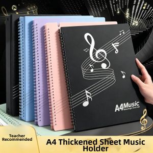 ka ba xiong | Black A4 Transparent Music Sheet Folder Adjustable