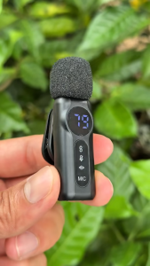 DiGi Domain L02 Micro Không Dây Kiểu Ve Áo Khử Tiếng Ồn Mic Vlog Tương Thích Với iPhone Và Android micro cài áo không dây