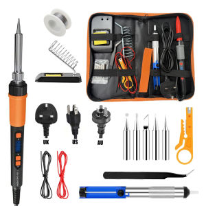 ILIBILIB HX5 90W 110V-240V Soldering Iron with Sleep Mode & LCD Display (180-500°C ±1°C Precision)