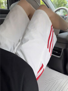 Quần Short Nam American Color Block Ice Silk Quick Dry Five-Point Casual Thin Straight Leg Summer Beach Pants Thoải Mái