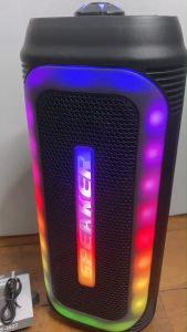 JMAX รุ่นQS-3627 ลำโพงขนาดพกพา พร้อมไฟ LED ฟังก์ชั่นครบ  สามารถเชื่อม2ได้ ดีไซน์สวย เสียงดี