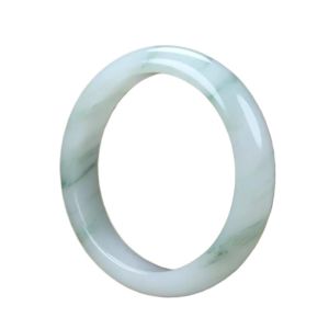 Vòng Tay Ngọc Bích Tự Nhiên TianShan Snowflake Cho Nữ Vòng Tay Tròn Bằng Ngọc Bích Vòng Tay Ngọc Bích Truyền Thống Trung Quốc Vòng Tay Ngọc Bích