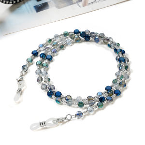 Chichain Fashion Eyeglasses Crystal Acrylic Beads String Chains Eyeglasses Mask Chains Strap Holder Cord Chains on the Neck