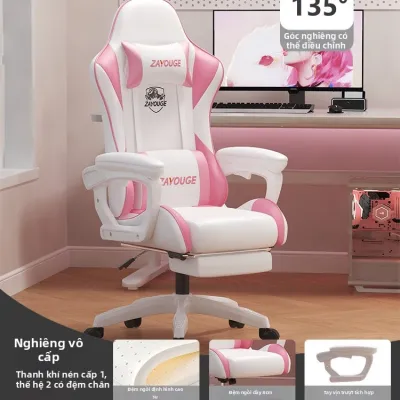 ZHUOLESHI | Ghế Văn Phòng và Nhà Ergonomic Dành Cho Game Có Tựa Lưng Nghiêng