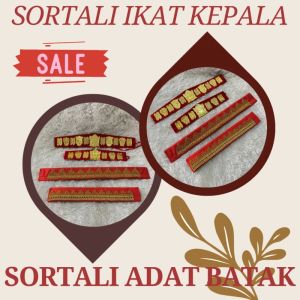 Ikat Kepala Sortali Batak - Aksesoris Kepala Adat Batak - Dewasa & Anak / R B