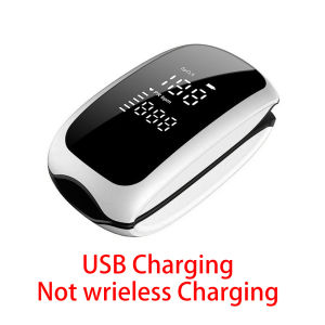 AiQUE Wireless Charging Digital Finger Pulse Oximeter LED Medical SPO2 PR PI Health Alarm Fingertip Oxygen Saturation Monitor