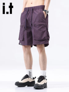 izzue | Quần Short Kaki Đũi Mát Mẻ Phong Cách Ngọt Ngào Slim Fit Mùa Hè 5 Ngăn