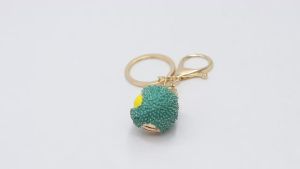 3D Simulated Durian Keychain Alloy Enamel Fruit Key Ring Cute Tropical Fruit Bag Charm Pendant Novelty Gift for Women