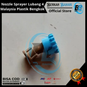 Nozzle Sprayer Lubang 4 Malaysia Plastik Bengkok|Nozzle Sprayer Bengkok PB16 Malaysia Plastik 4 Mata