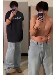 Advanced Feeling Mens T-shirt with High Collar and Loose Fit Pure Cotton Short Sleeve for Summer Plus Size Available