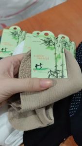 1227 Kaos kaki pria anti slip bahan bamboo katun Men sport socks yoga pilates gym anti licin Premium