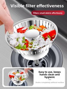 YEMO | Stainless Steel Kitchen Sink Strainer Filter Universal Accessory