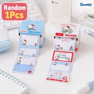 Sanrio Hello Kitty Kawaii Giấy Dán Ghi Chú Kéo Ra Giấy Ghi Nhớ Tự Dính Giấy Ghi Chú Cho Văn Phòng Đồ Dùng Học Tập Quà Tặng 7.5Cm X 6.5Cm