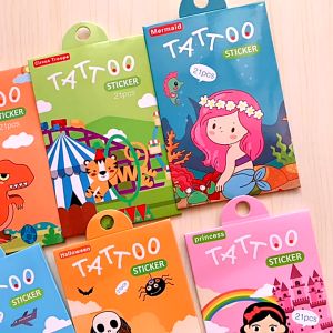 [NEW] 21pcs/set Children Tattoo Stickers Temporary Waterproof Tattoo Sticker Kids Fake Tattoo Sticker Kids