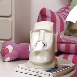 Resurrection Island Moai Bedroom Tissue Box Home Desktop Box Multi-functional Earphone