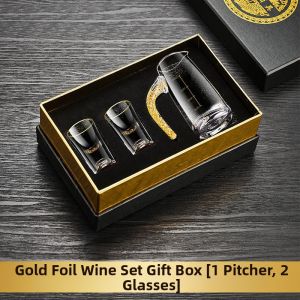 Gold Foil High-end Spirits Glasses Set