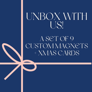 [Christmas Special] Xmas Card with Customized Photo Magnets / Magnet (50x50mm) for your love ones. Birthday Christmas Anniversary Graduation Farewell Wedding Baby Shower New Born gift