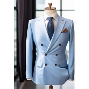 Áo Vest Nam Dự Tiệc Cưới Size XS-6XL Kiểu Dáng Hai Hàng Khuy Lịch Lãm Dành Cho Chú Rể Ve Nhọn Một Khuy Chất Liệu Blazer.