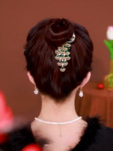 Kẹp Tóc Đính Kim Cương Thanh Lịch Dành Cho Nữ Phụ Kiện Tóc Cao Bím Kẹp Tóc Thời Trang Outlet Phụ Kiện Tóc Thời Trang