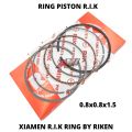 RING PISTON RIK 54 54.5 55 55.25 57 58 58.5 59 60 61 62 63 64 65 66 67 68 69 70 71 72 MM TEBAL 0.8x0.8x1.5 MM BY RIKEN. 