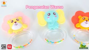 IQAngel Rattle & Teether / Mainan Kerincingan / Mainan Gigitan Bayi