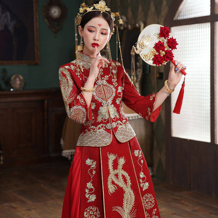 Xiuhe Dress Bride 2023 New Summer Chinese Style Dress Wedding Dress ...