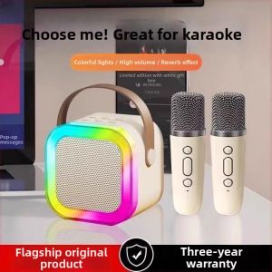 yuanyiqiaoli | Mic Karaoke Bluetooth Home KTV Set Speaker with Intelligent Sound Card