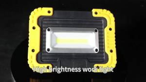 Đèn Làm Việc COB Có Thể Sạc Lại Với Thời Lượng Pin Dài Để Bảo Trì Dụng Cụ Cắm Trại Khẩn Cấp Kèm Móc Ngoài Trời Đèn Pin LED