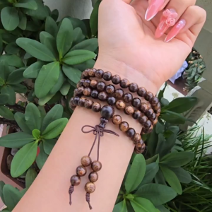 Q1622 Chuỗi 4v 108 hạt Trầm Sánh 7li ko kén mệnh - Phong Thuỷ TUDO P