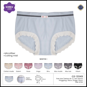 SOREX LADIES CD 13349 MIDI - CELANA DALAM REMAJA PEREMPUAN MICROFIBER / RAJUT