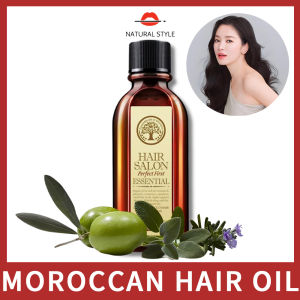 【Natural style】60ml Moroccan Hair Care Essential Oil for Smooth Dry and Moisturized Hair Suitable for Permed and Dyed Hair