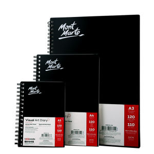 Sổ Sketch vẽ Phác Thảo Vẽ Chì Mont Marte  Gáy Lò Xo 120 Trang