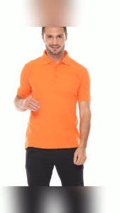 Kaos Polos Polo Shirt Kerah Esperanza - CTN Orange Jeruk