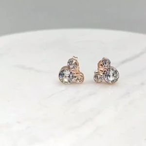 Her Jewellery Minnie Earrings - Luxury Crystal Embellishments plated with 18K Gold