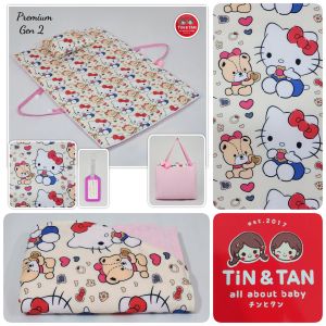 ที่นอนอนุบาล*รุ่นพรีเมี่ยมGen2*ผ้านำเข้า Italian silk เก็บง่ายด้วยตัวล๊อคเข็มขัดพลาสติก(มีผ้าห่มเข้าชุด)