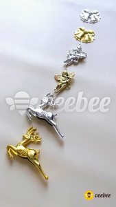 Hiasan Hampers Natal Plastik Rusa 6pc | Lonceng 12pc (V115) | Malaikat 12pc (V114) | Dekorasi Pohon Natal